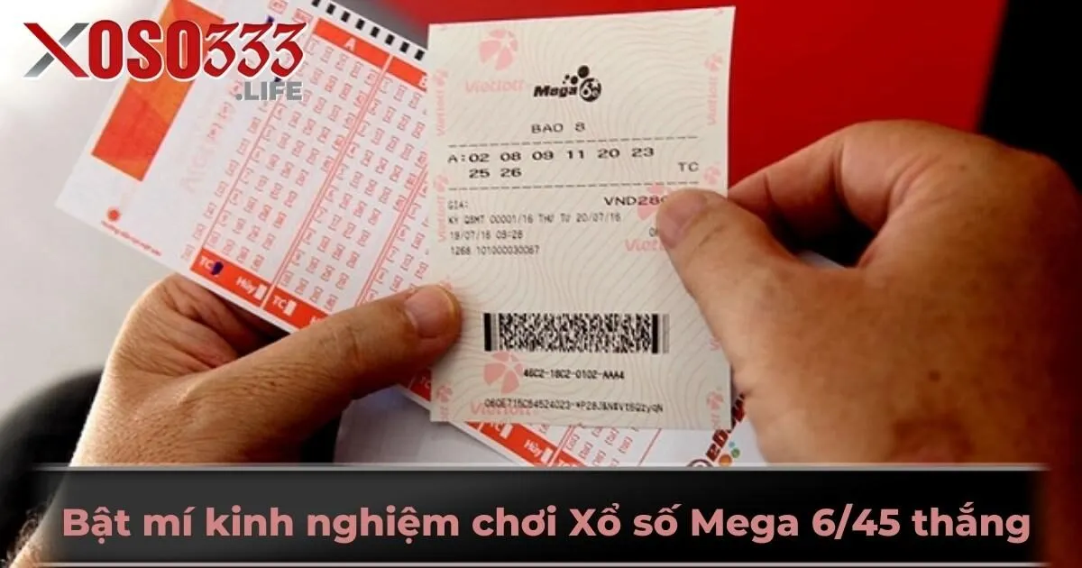Bật mí kinh nghiệm chơi Xổ số Mega 6/45 thắng lớn