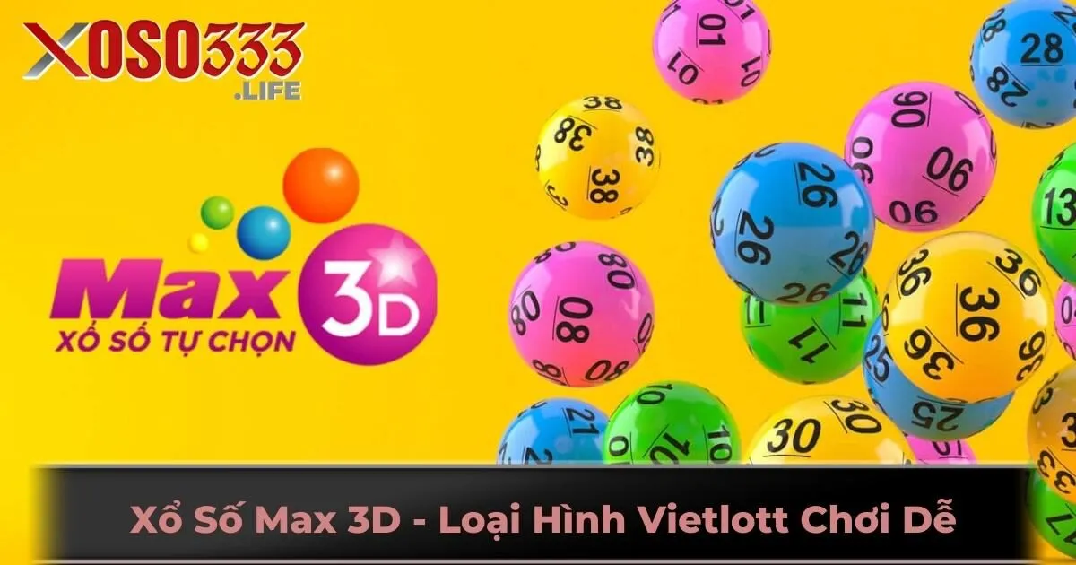 Xổ Số Max 3D - Loại Hình Vietlott Chơi Dễ, Thưởng Cực Lớn