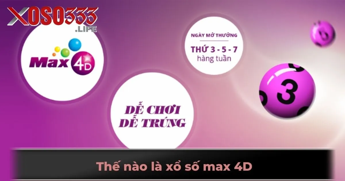 Thế nào là xổ số max 4D